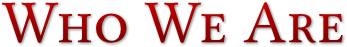 Who We Are Who We Are